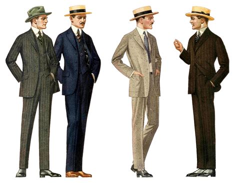 vintage men's clothing 1900s.